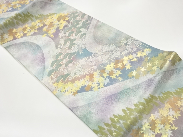 JAPANESE FUKURO OBI / WOVEN SAKURA